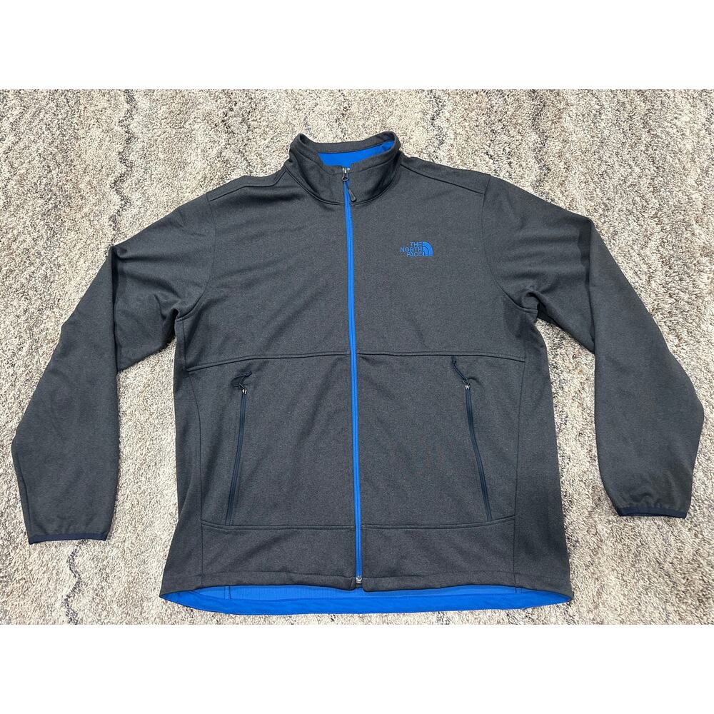 The North Face Mens Gray Zip up Fleece/Light Weight Jacket Men’s Size XL